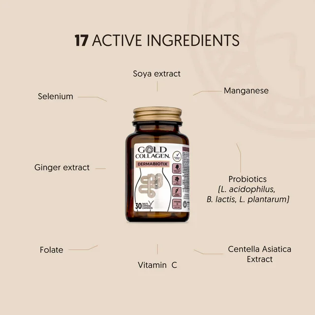 Gold Collagen Dermabiotix Tablets x 30