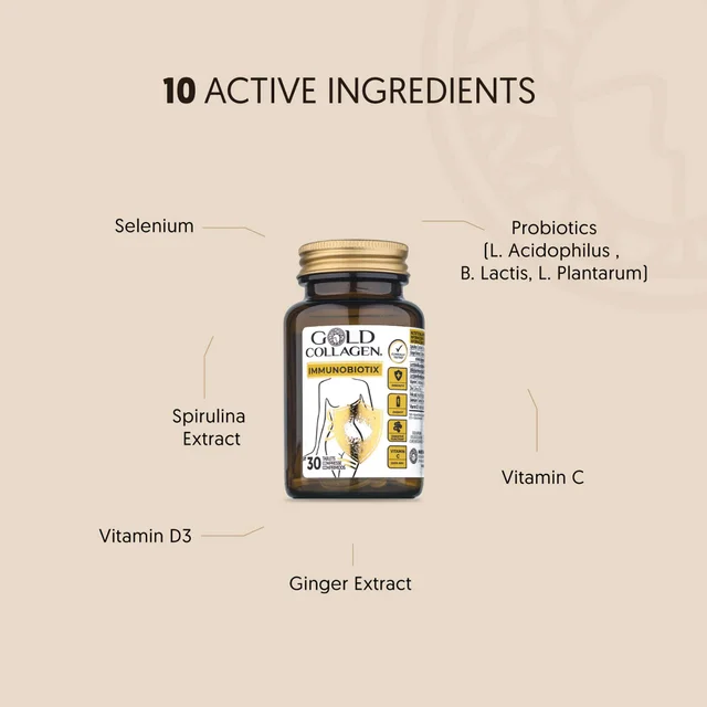 Gold Collagen Immunobiotix Tablets x 30