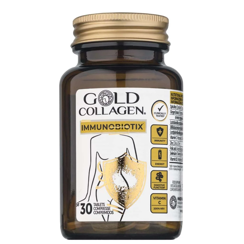Gold Collagen Immunobiotix Tablets x 30 Image 1