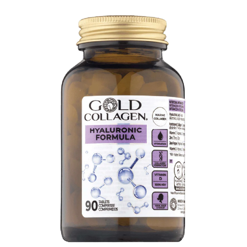 Gold Collagen Supplements Hyaluronic Formula Tablets x 90 Image 1