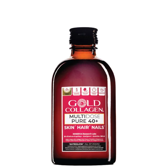 Gold Collagen Liquid Supplement Multidose Pure 40+ Liquid Supplement 20 x 15ml