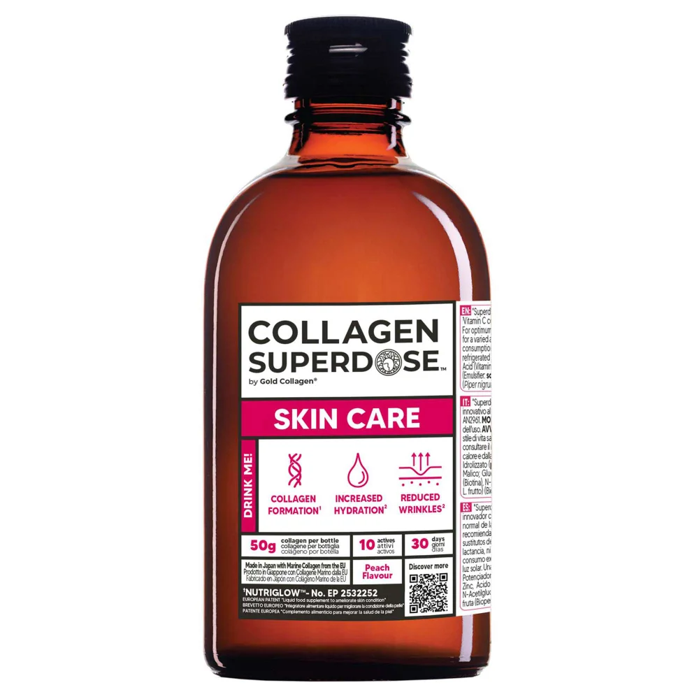 Gold Collagen Liquid Supplement Collagen Superdose Skin, Nails & Health Liquid Supplement 300ml Image 1