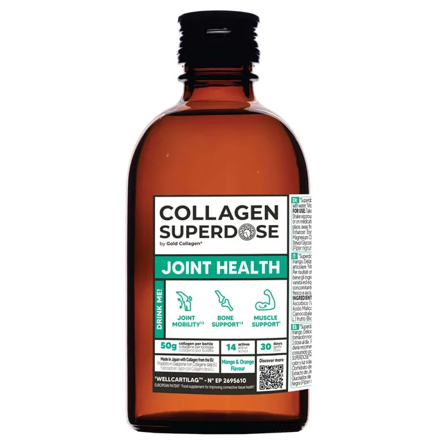 Gold Collagen Liquid Supplement Joint Health Collagen Superdose Joints, Muscles & Energy Liquid Supplement 300ml
