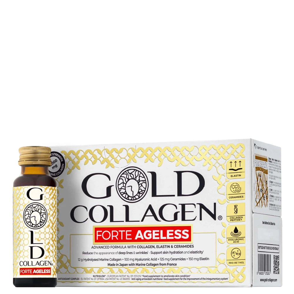 Gold Collagen Liquid Supplement Forte Ageless Liquid Supplement 10 x 50ml Image 1