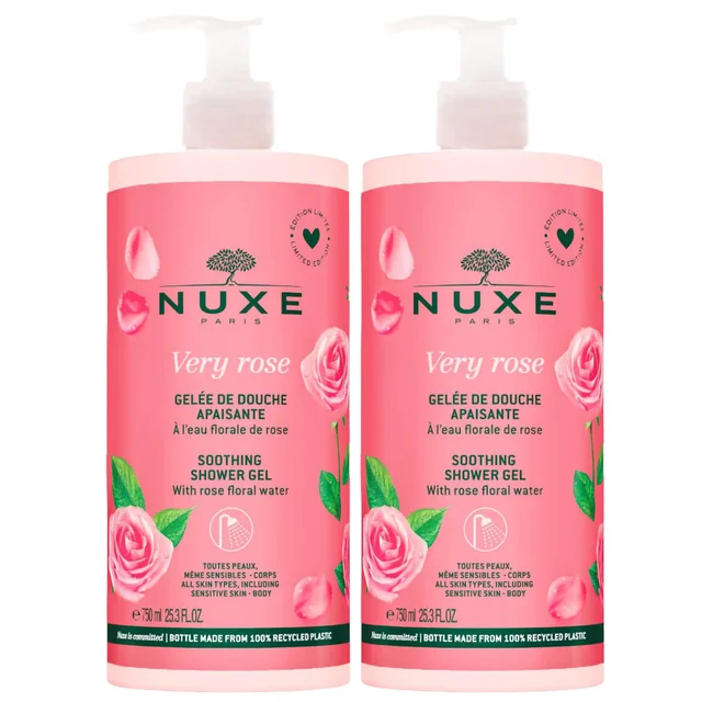 Nuxe Bundles Duo: Very Rose Soothing Shower Gel 750ml x 2