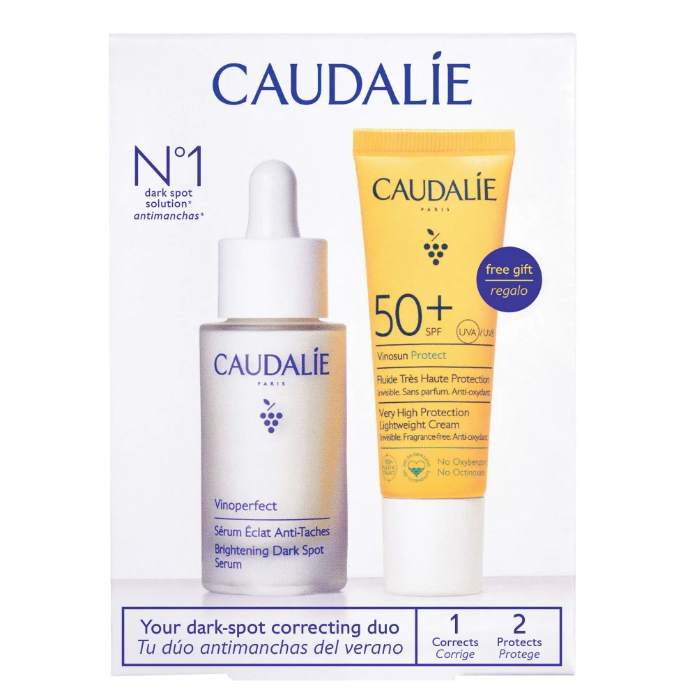 Caudalie Vinoperfect Dark Spot Brightening Serum & Sunscreen SPF50 Set Image 1