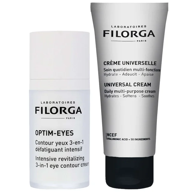 Filorga Bundles Duo: Optim-Eyes Eye Contour Cream 15ml & Universal Cream 100ml