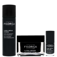 Filorga Bundles Trio: Global-Repair Essence 150ml, Eyes and Lips 15ml & Advanced Cream 50ml