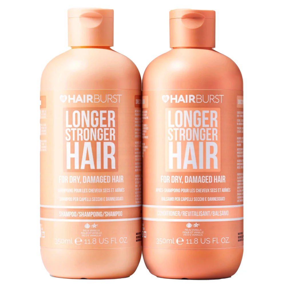 Hairburst Longer Stronger Hair Shampoo 350ml & Conditioner 350ml For Dry & Damaged Hair Image 1