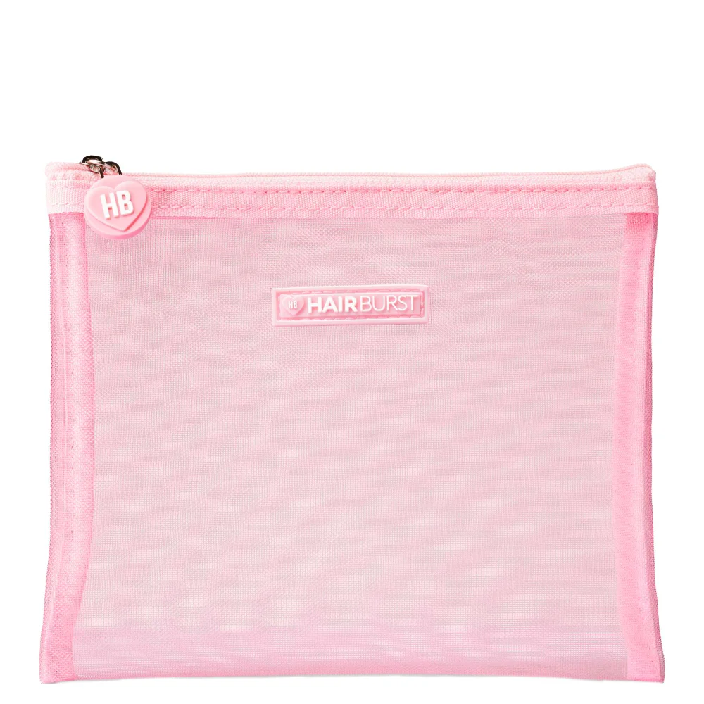 Hairburst Pink Mesh Wash Bag Image 1