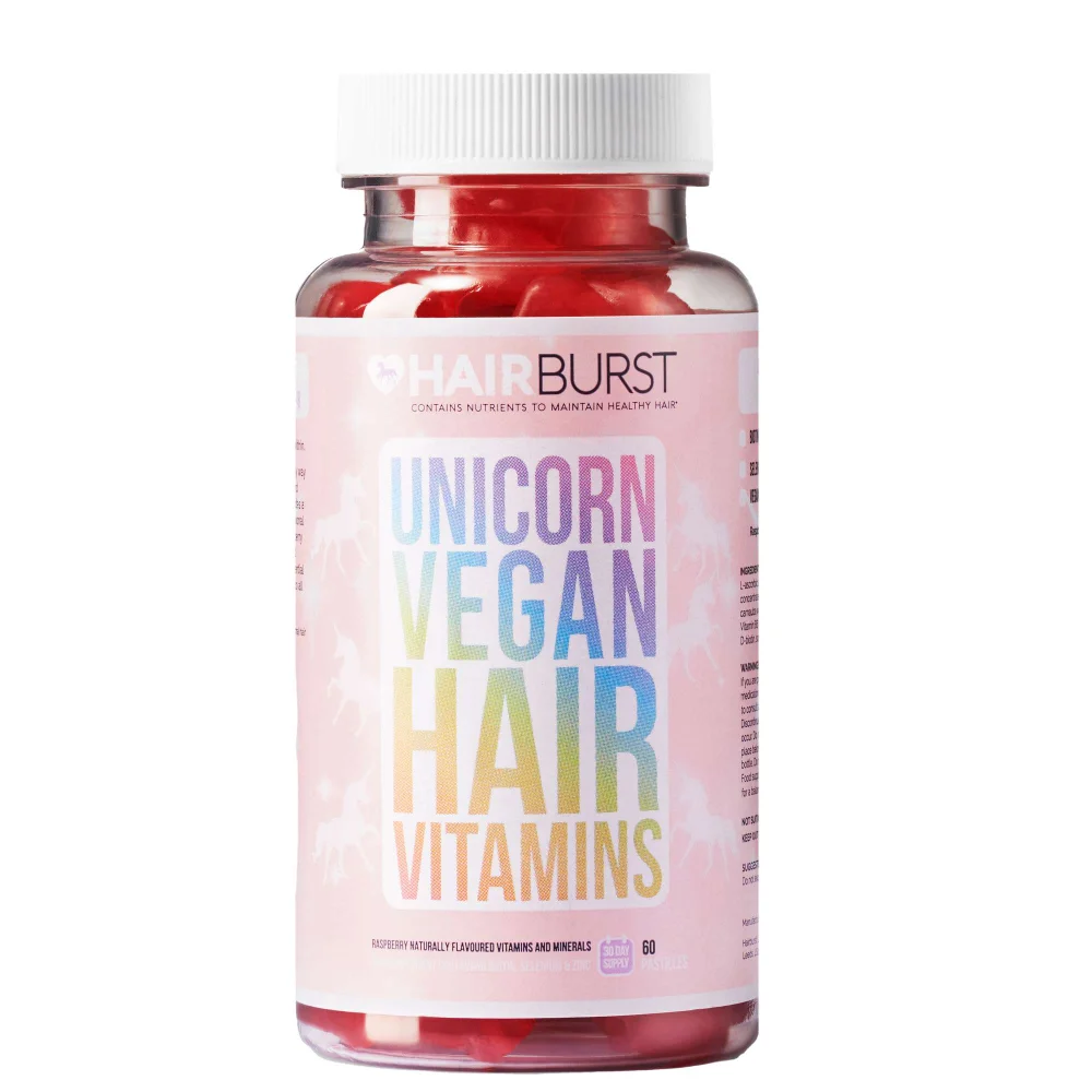 Hairburst Unicorn Vegan Hair Vitamins x 60 Capsules Image 1