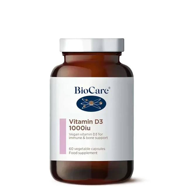 BioCare Vitamin D3 1000iu x 60 Capsules