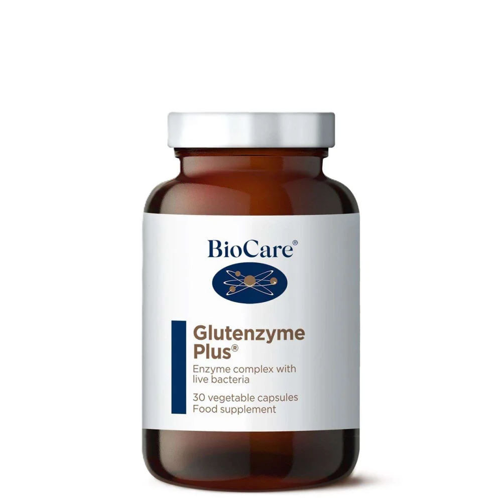 BioCare Digestion Supplements Glutenzyme Plus x 30 Capsules Image 1