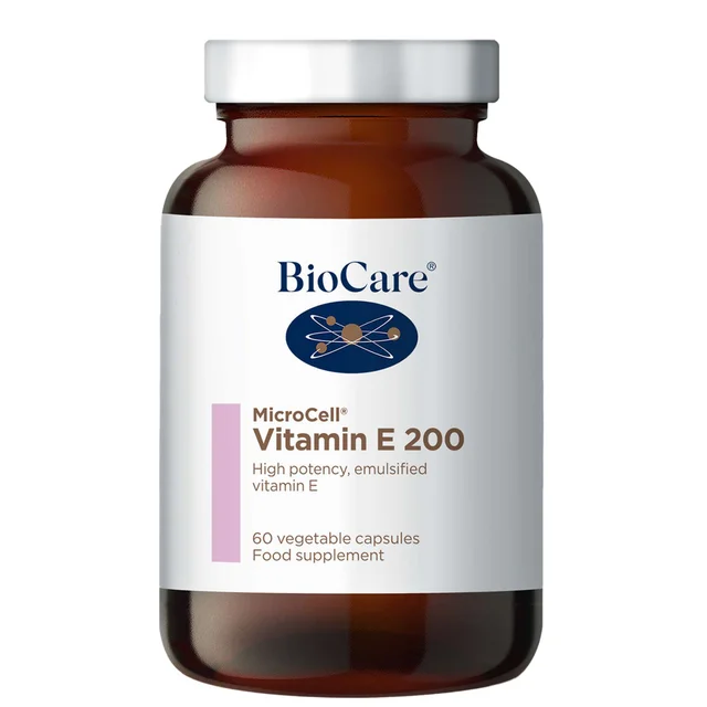 BioCare MicroCell Vitamin E 200iu x 60 Capsules