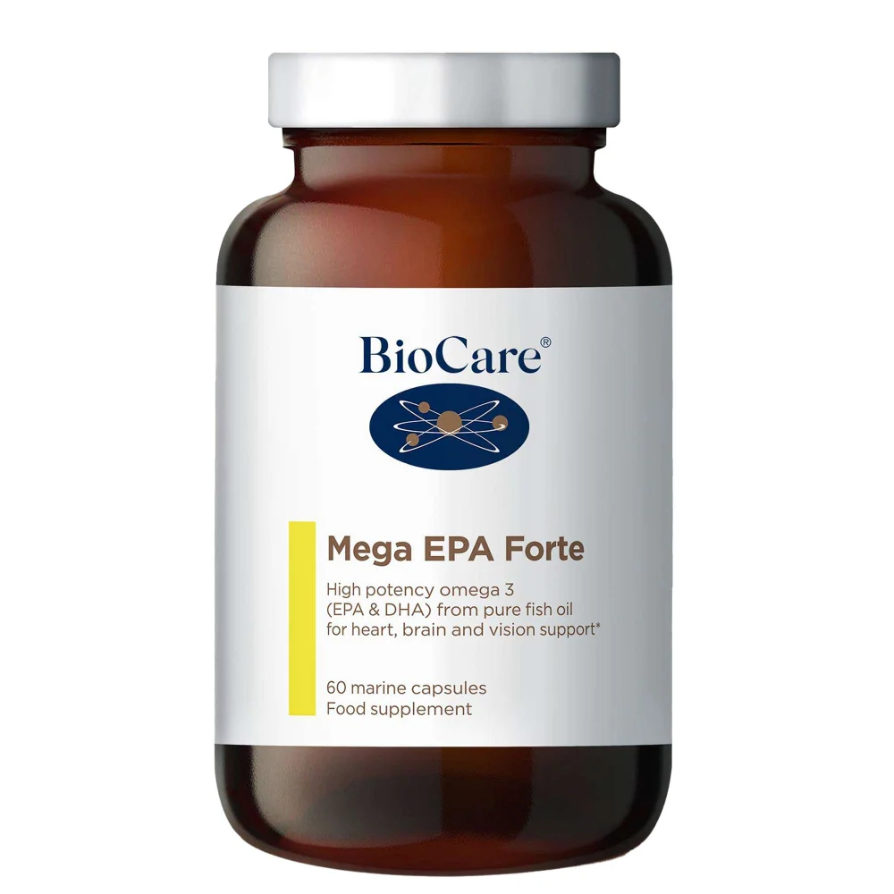 BioCare Fish Oil Supplements Mega Epa Forte Marine x 60 Capsules Image 1