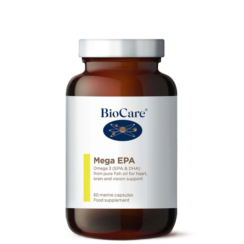 BioCare Fish Oil Supplements Mega Epa Marine x 60 Capsules Image 1