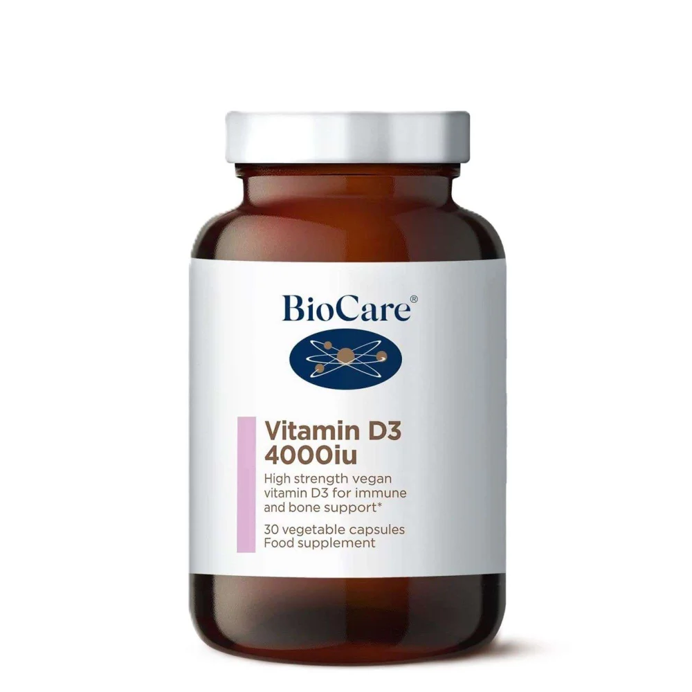 BioCare Vitamin D3 4000iu x 30 Capsules Image 1