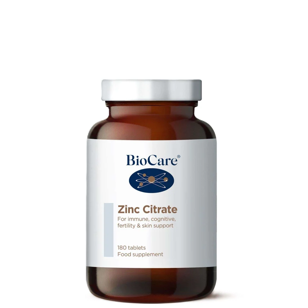 BioCare Minerals Supplements Zinc Citrate x 180 Tablets Image 1