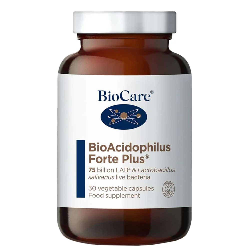 BioCare Digestion Supplements BioAcidophilus Forte Plus x 30 Capsules Image 1
