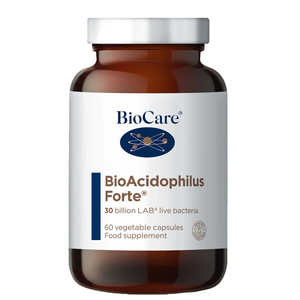 BioCare Digestion Supplements BioAcidophilus Forte x 60 Capsules Image 1