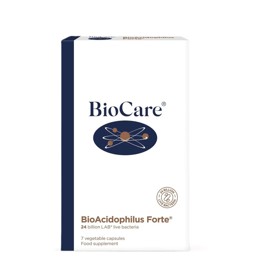 BioCare Digestion Supplements BioAcidophilus Forte x 7 Capsules Image 1