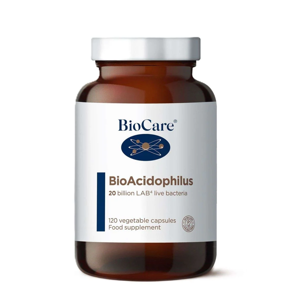 BioCare Digestion Supplements BioAcidophilus x 120 Capsules Image 1