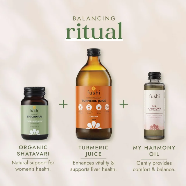 Fushi Single Herb Supplements Organic Shatavari x 60 Capsules