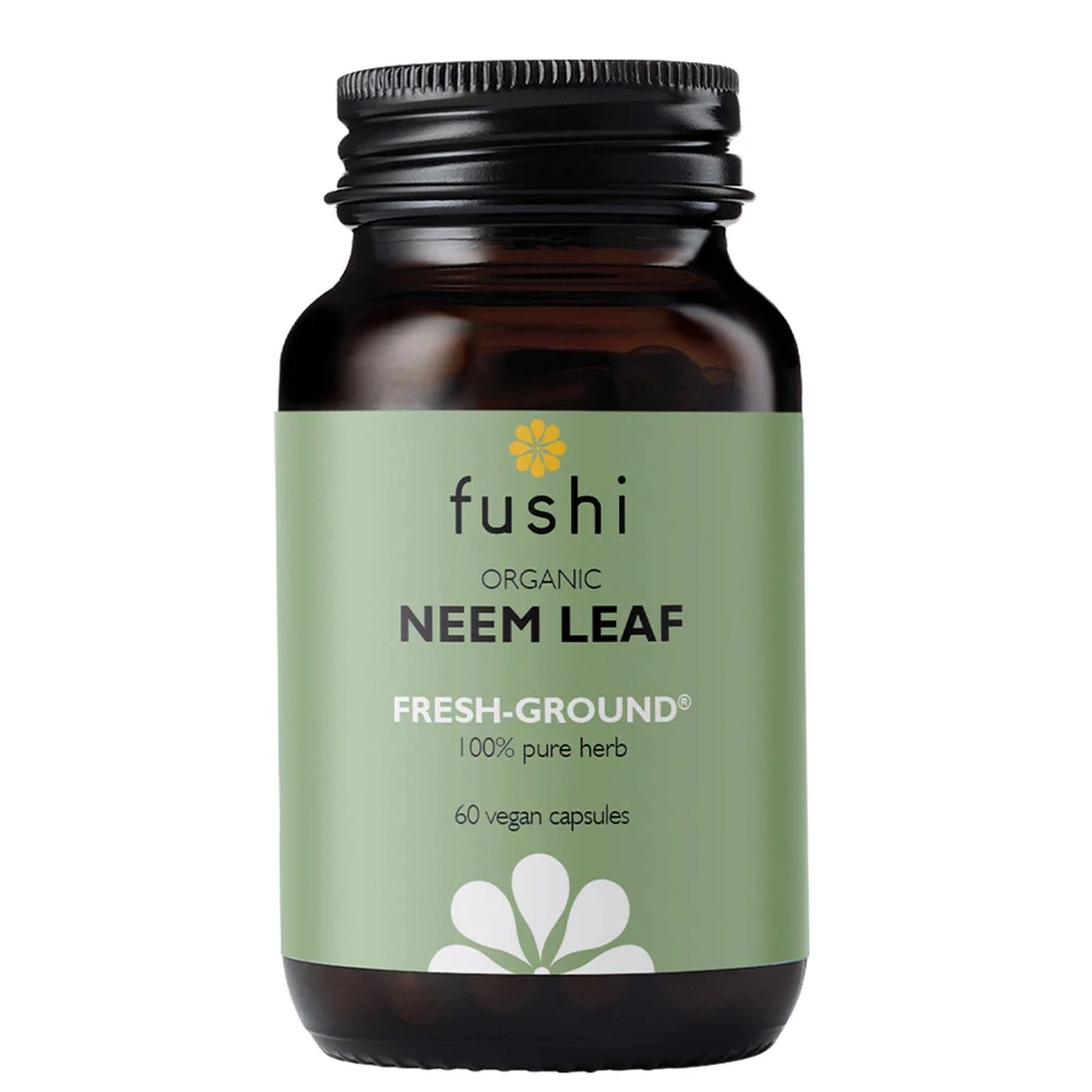 Fushi Single Herb Supplements Organic Neem Leaf x 60 Capsules Image 1