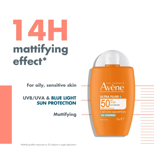 Avène Ultra Fluid Oil Control SPF50+ for Oily to Combination Skin 50ml