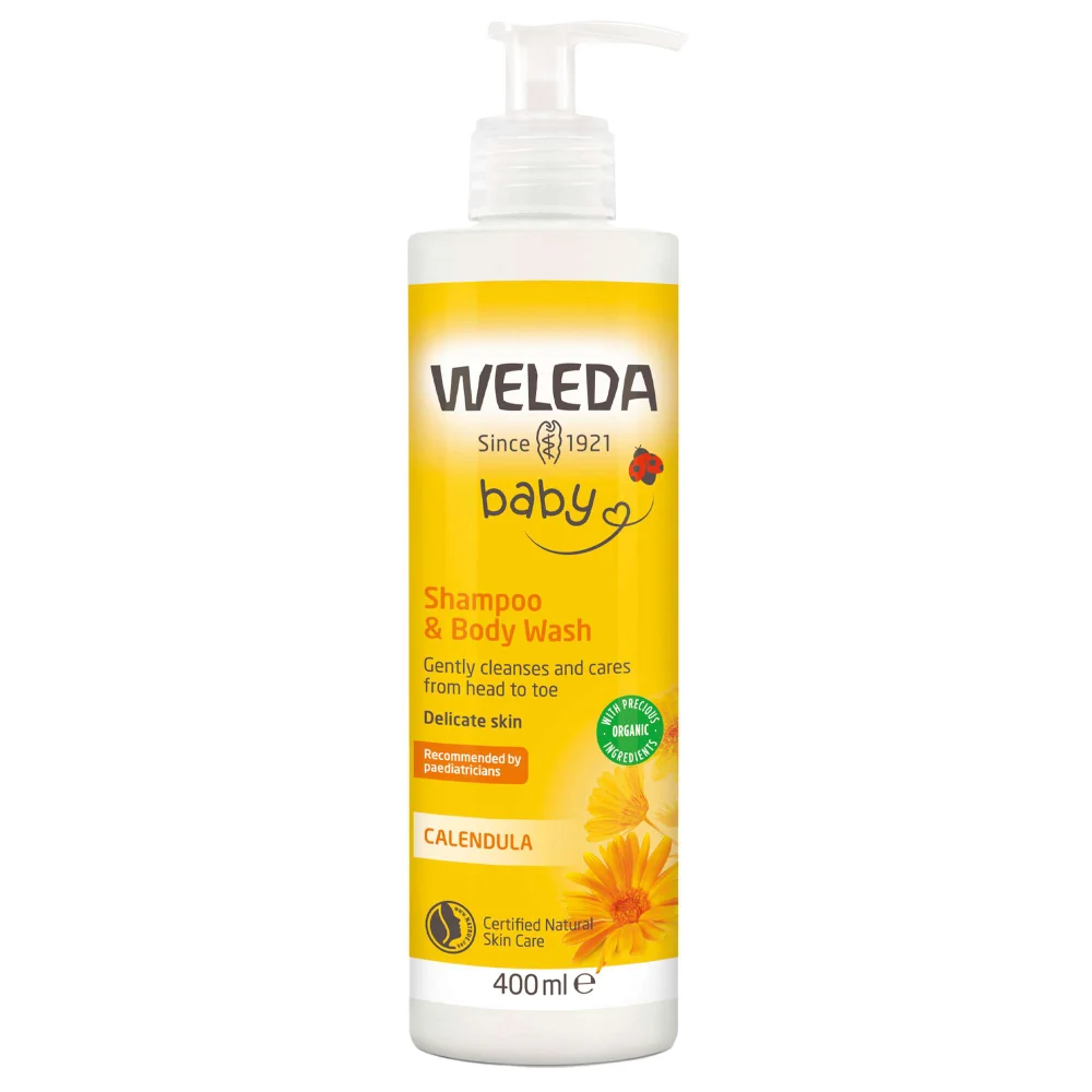 Weleda Mother & Child Calendula Shampoo and Body Wash 400ml Image 1