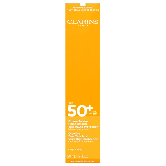 Clarins Glowing Sun Care Mist Very High Protection for Body SPF50 150ml