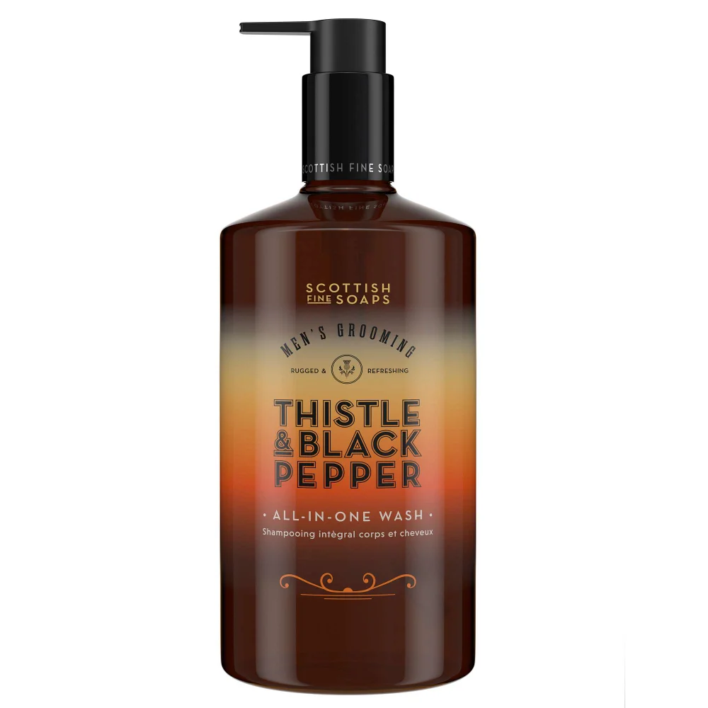 Scottish Fine Soaps Company Thistle & Black Pepper All-In-One Wash 500ml Image 1