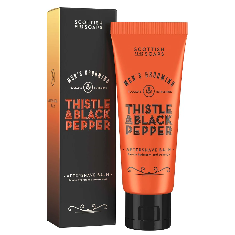 Scottish Fine Soaps Company Thistle & Black Pepper Aftershave Balm 75ml Image 1
