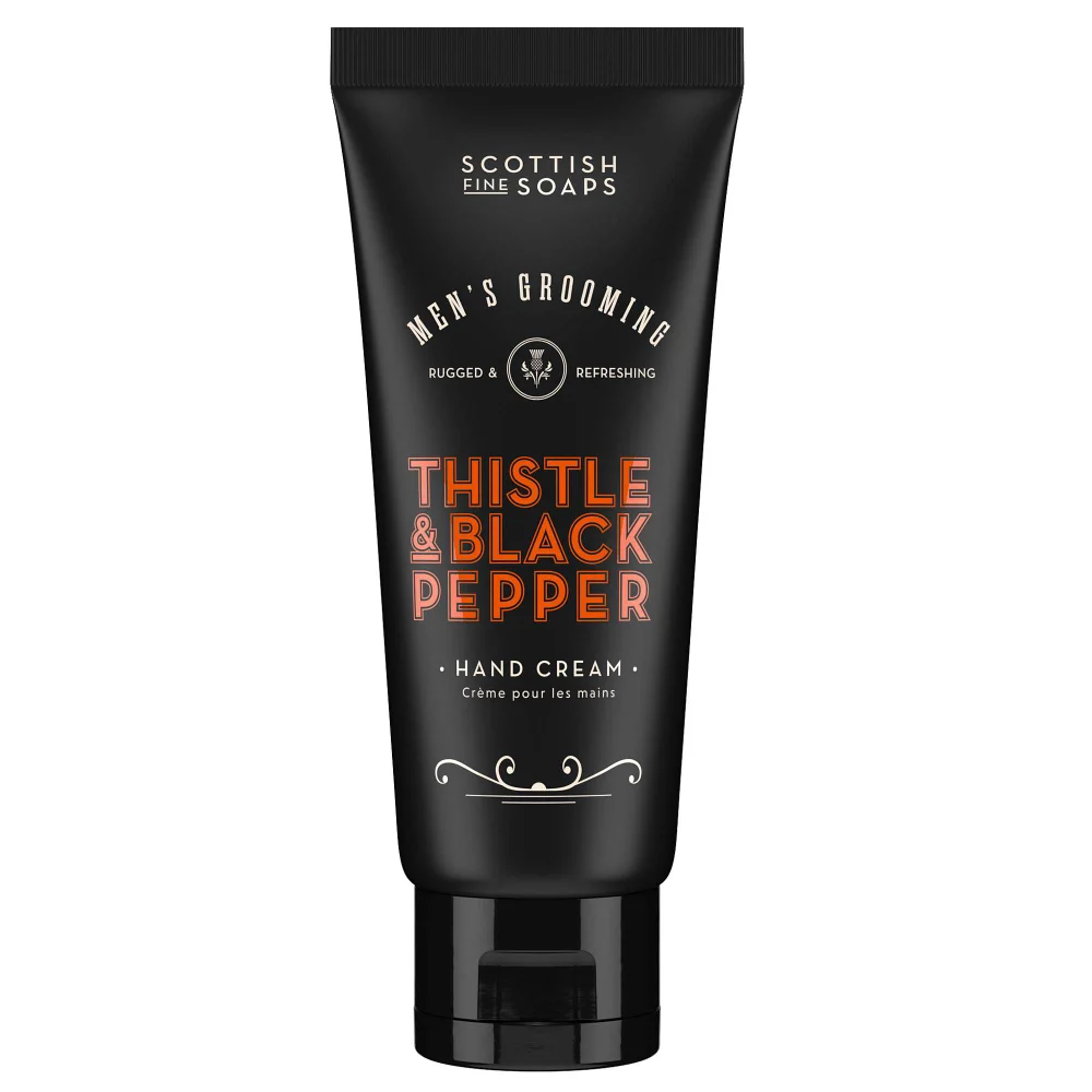 Scottish Fine Soaps Company Thistle & Black Pepper Hand Cream 100ml Image 1