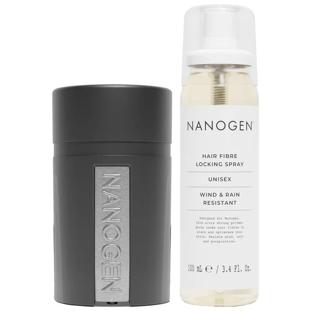 Nanogen Duo: Keratin Hair Fibres 1 Month Auburn 15g & Hair Fibre Locking Spray 100ml