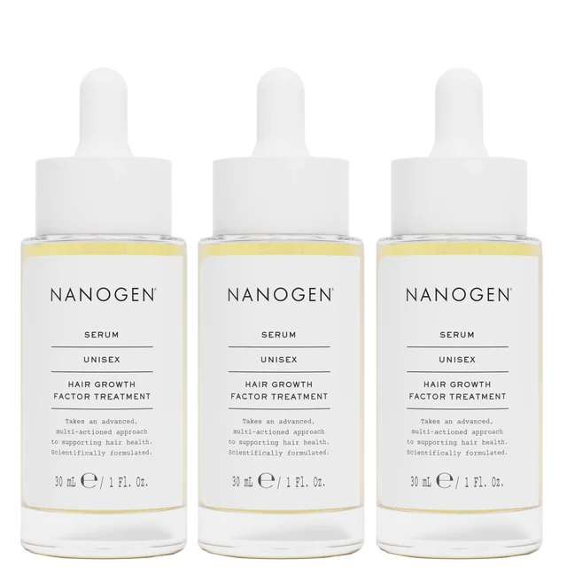 Nanogen Trio: Hair Thickening Treatments for Everyone Hair Growth Factor Serum 30ml x 3