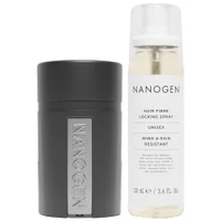 Nanogen Duo: Keratin Hair Fibres 1 Month Light Brown 15g & Hair Fibre Locking Spray 100ml - undefined undefined