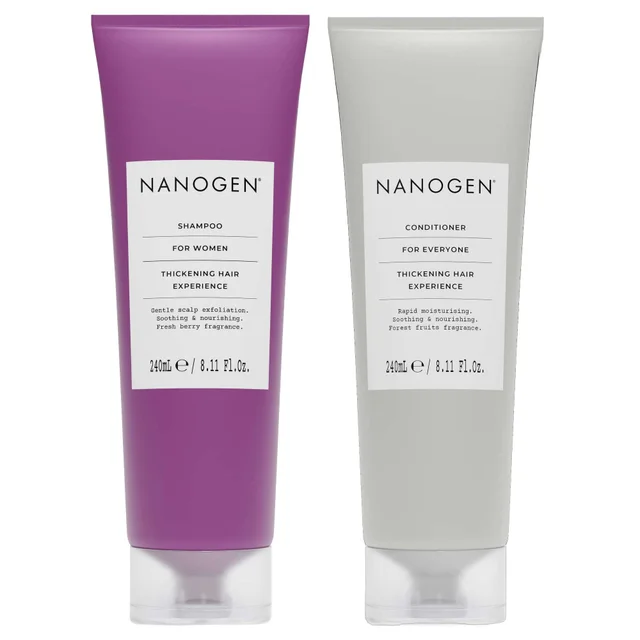Nanogen Bundles Duo: Hair Thickening Treatments for Women Shampoo 200ml & Conditioner 240ml