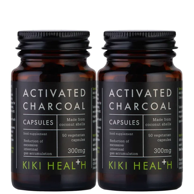 KIKI Health Bundles Activated Charcoal Vegicaps 2 x 50
