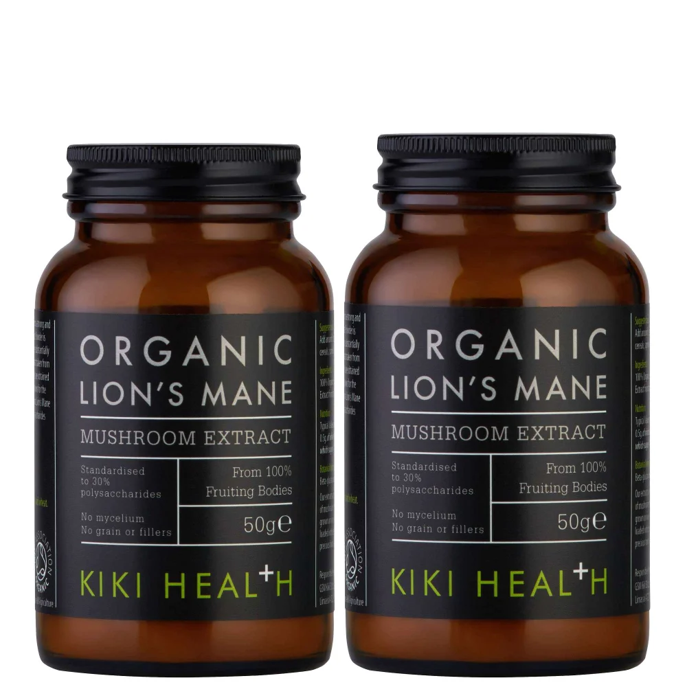 KIKI Health Lion's Mane Mushroom Extract Powder 2 x 50g Image 1
