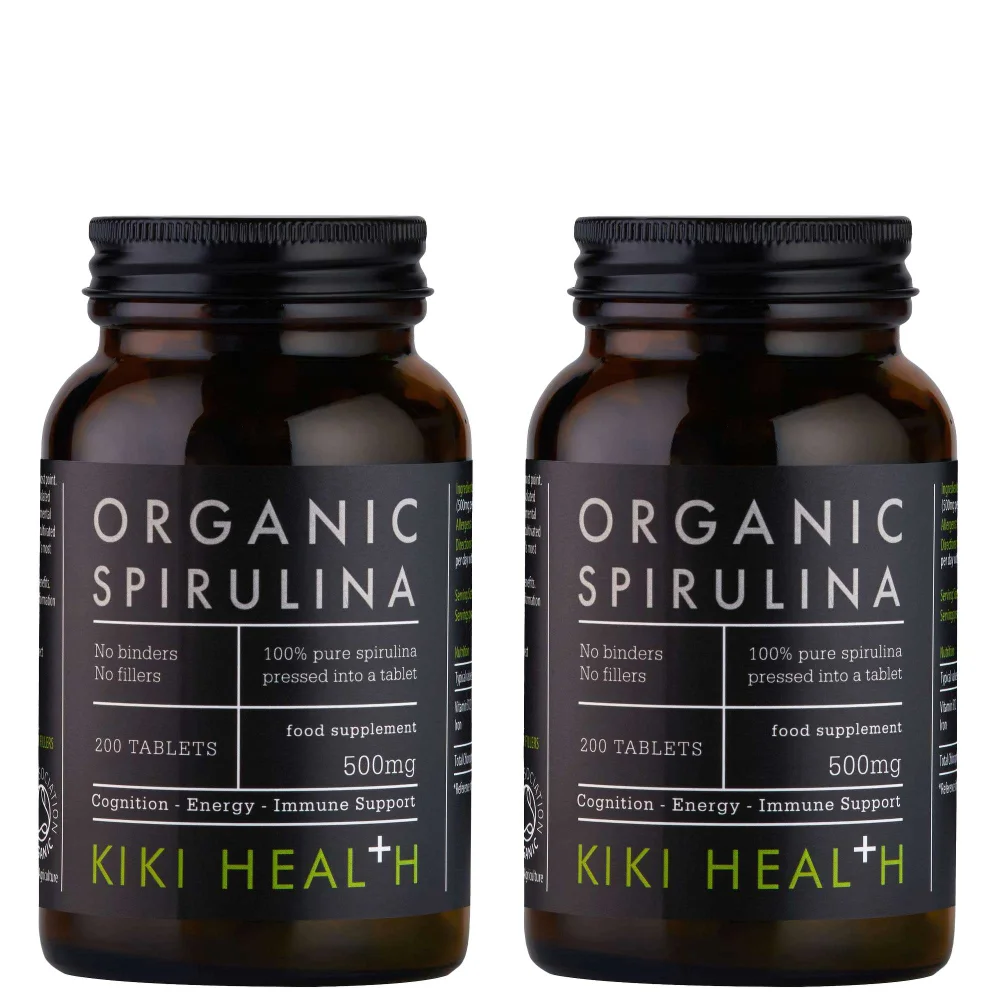 KIKI Health Bundles Organic Spirulina Tablets 2 x 200 Image 1