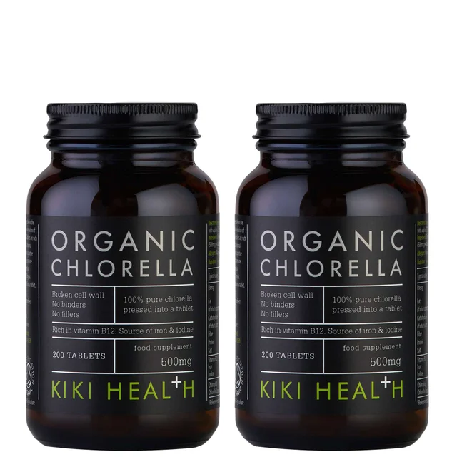 KIKI Health Bundles Organic Chlorella Tablets 2 x 200