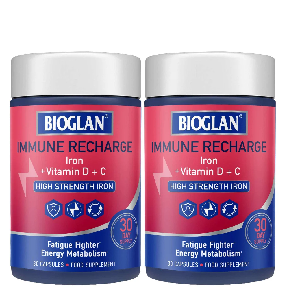 Bioglan Immune Recharge Fatigue Fighter Energy Metabolism 2 x 30 Capsules Image 1