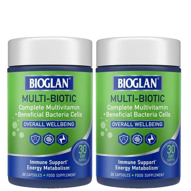 Bioglan Multi-Biotic Immune Support Energy Metabolism 2 x 30 Capsules
