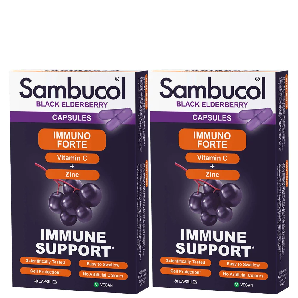 Sambucol Black Elderberry Immuno Forte Capsules 2 x 30 Image 1