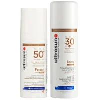 Ultrasun Duo: Anti-Age SPF 50+ Tinted Honey 50ml & Tinted Body SPF30 150ml
