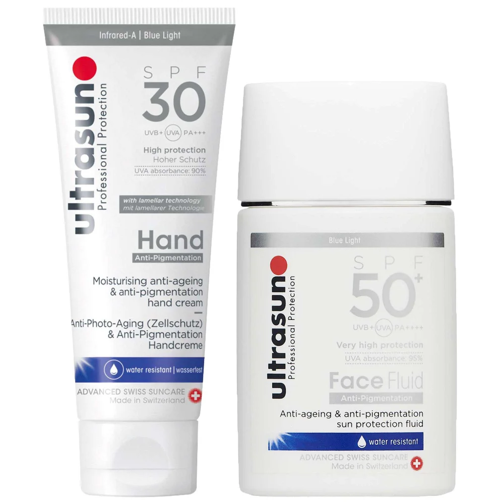 Ultrasun Bundles Duo: Anti-Pigmentation Face Fluid SPF50+ 40ml & Anti-Pigmentation Hand Cream SPF30 75ml Image 1
