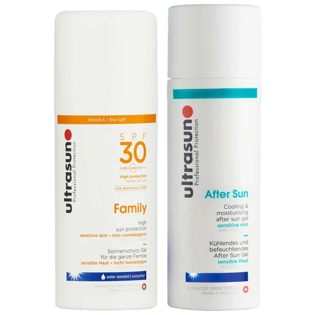 Ultrasun Duo: Sun Protection Family SPF30 100ml & Aftersun Gel 150ml