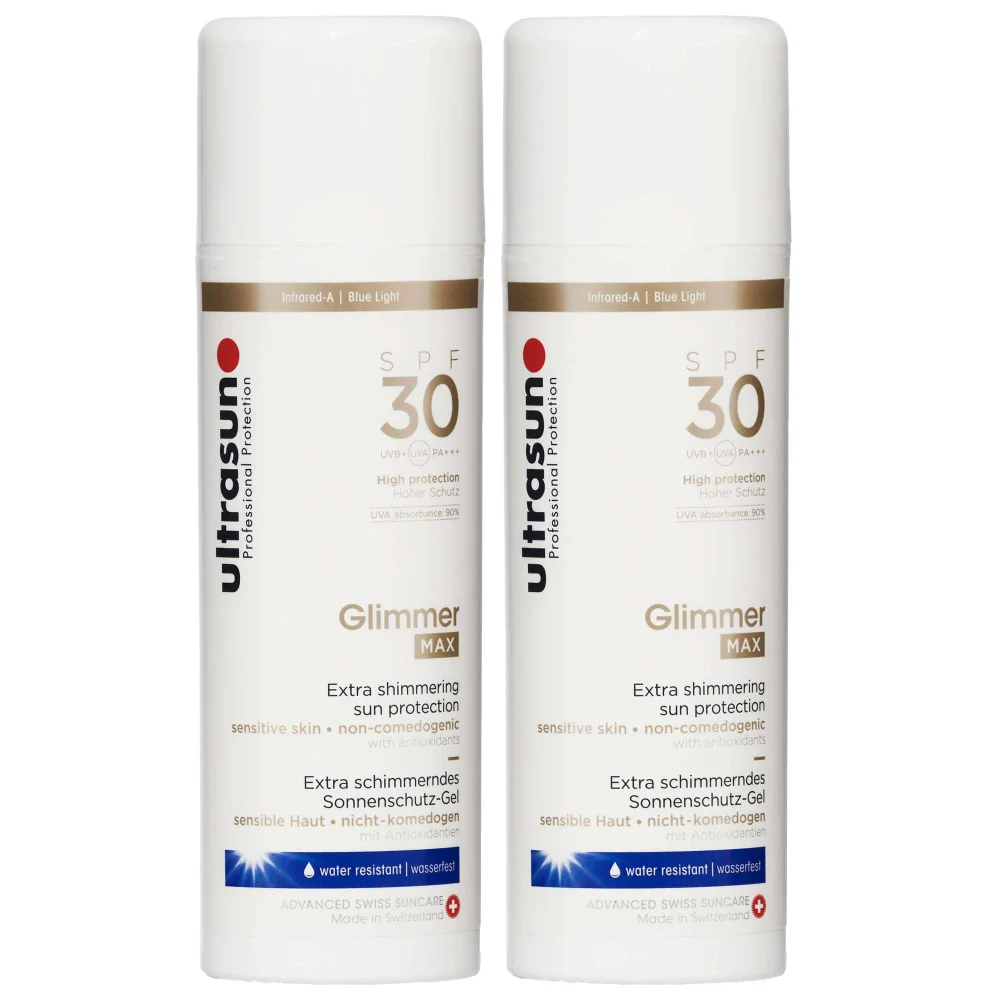 Ultrasun Duo: Glimmer MAX SPF30 150ml x 2 Image 1