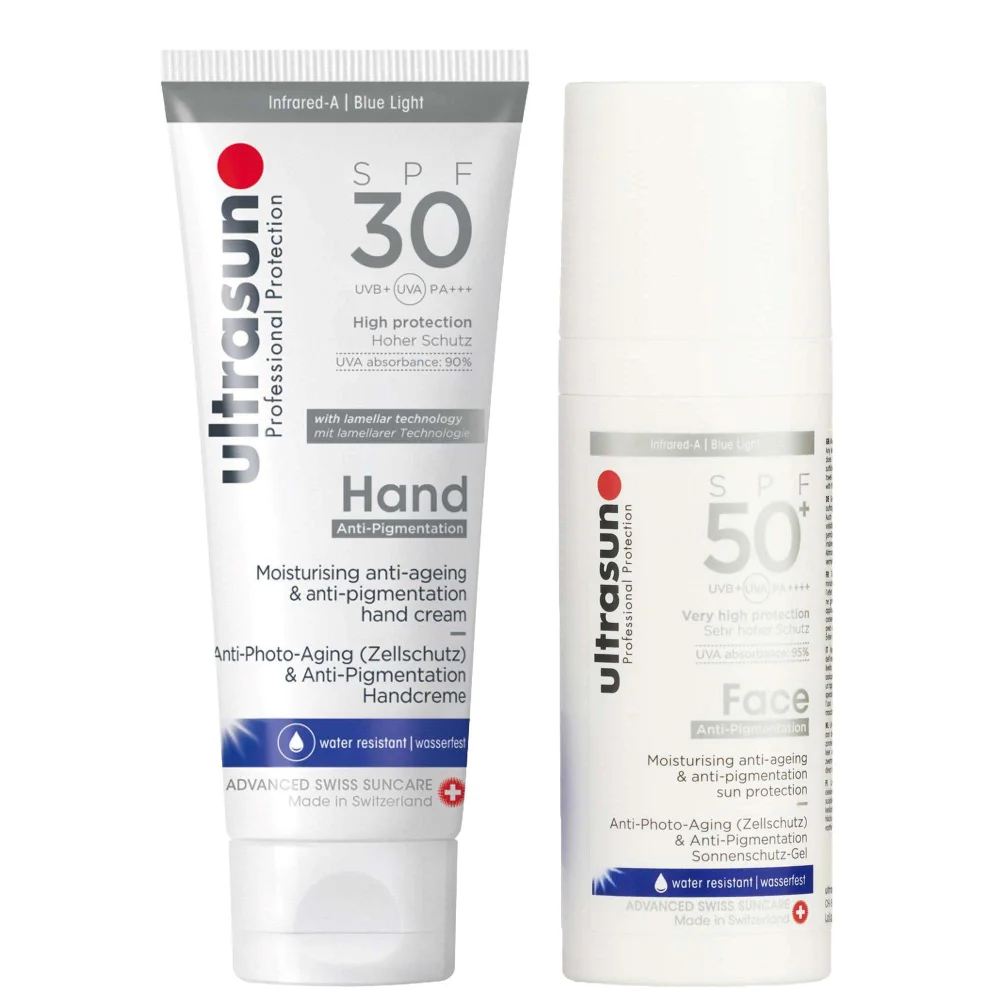 Ultrasun Duo: Face Moisturising Anti-Age & Anti-Pigmentation 50ml & Hand Cream 75ml Image 1